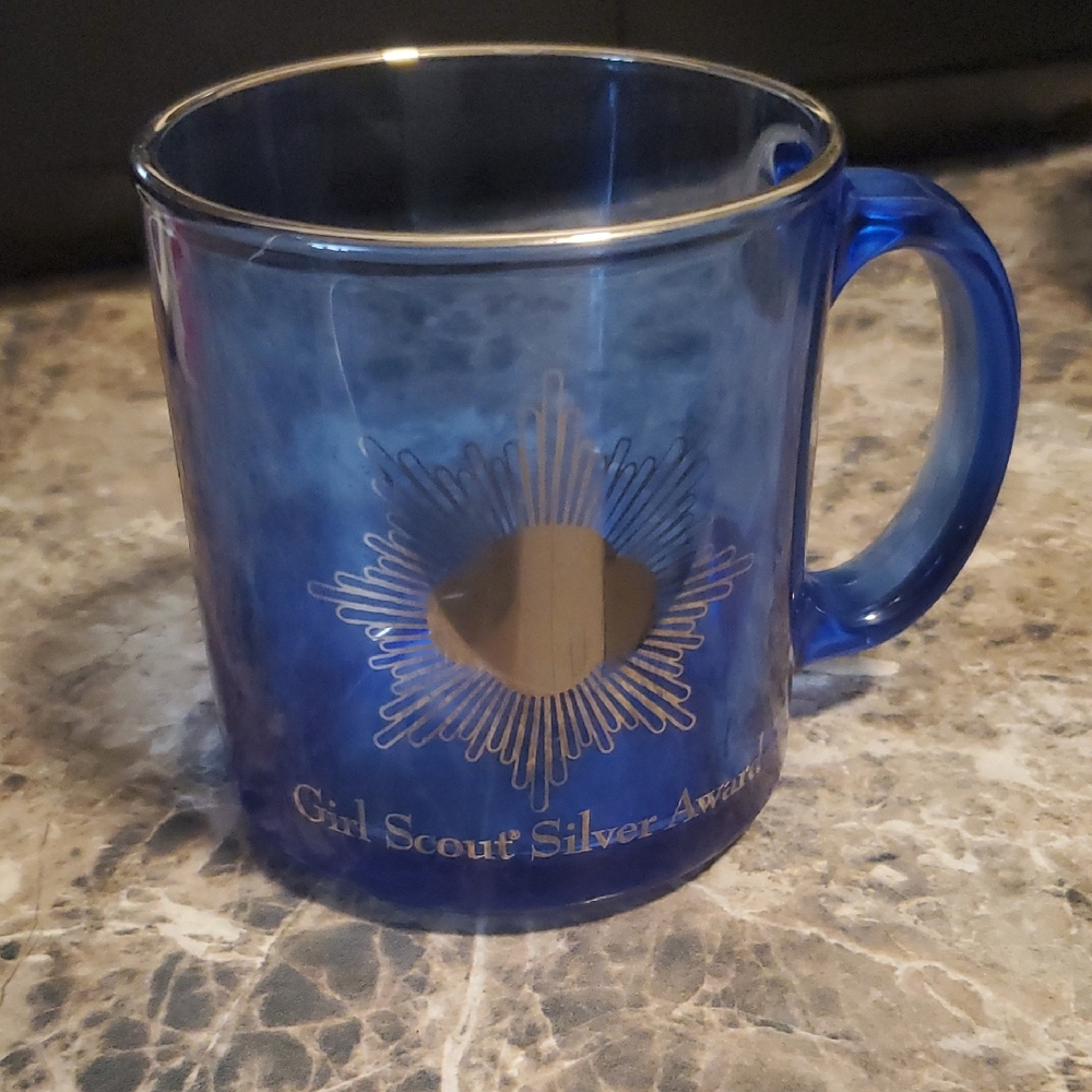 Blue Girl Scout Silver Award Mug